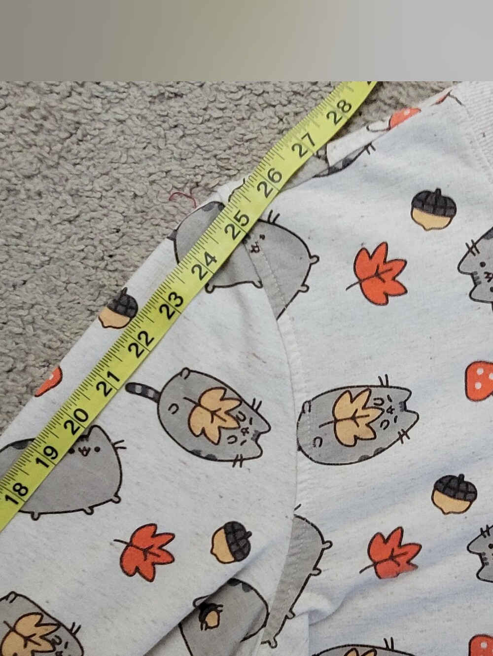 Pusheen autumn-themed crewneck pullover sweatshirt Size S - Picture 7 of 7